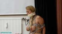 Chained babysitter naked