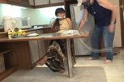 Video: Asian Candy is Bound and Stripped in the Kitchen