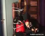 Lady Alexa - GasMask play with Chastity