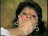 33 YEAR OLD AMERICAN INDIAN TRISH HAS PANTIES PULLED OFF & STUFFED IN HER MOUTH, DOES SELF MOUTH STUFFING, OTM GAGGED, TIED WITH ROPE & TIGHTLY HANDGAGGED (D61-3)