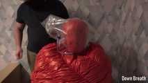 Vacuum bag on sleeping bag