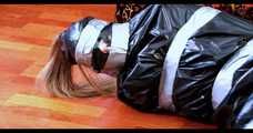 Bekki - packed in trash bag overhead (video)