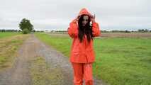 Miss Amira in AGU Adidas rain suit 