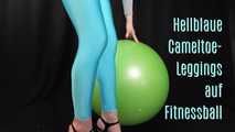 Cameltoe on fitness ball