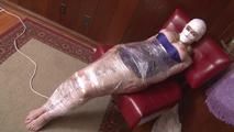 Mummification with Packing Tape and Vibrator Orgasm - Lorelei