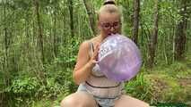 Blow2pPop three huge B14 LOVE BLNS in the forest