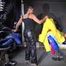 Watching sexy stella and ronja changing several shiny nylon downwear having fun with eachother (Video)