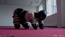 Rubber kinbaku kitten - video