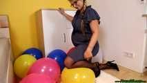 pregnant highheels popping
