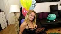 **excellent** sexy poppings of several balloons