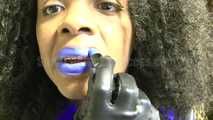 Latex Blu Lips