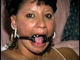 33 YEAR OLD AMERICAN INDIAN TRISH IS HOME MADE RING GAGGED, MOUTH STUFFED, ROPE TIED, HANDGAGGED & GAGGED WITH HER OWN WRISTS (D67-2)
