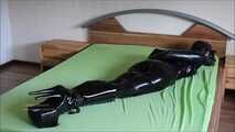 bound rubber doll brought to orgasm