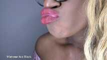 Smelling my thick Ebony lips