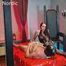 Nylon lady golden shower and jerk off torment