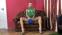 topless pumppopping six balloons