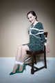 Sophia Smith in Green dress Chair tied