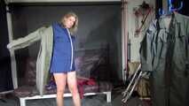 Watch Pia enjoying her shiny nylon Rainwear and Raincoats