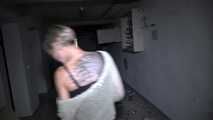 NOBODY WILL FIND YOU! Skinny blonde fucked in dark cellar