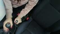 Pantyhose Babe Gearstick Play