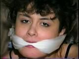 18 YR OLD LATINA CUTIE IS TUBE GAGGED, BALL-TIED & CLEAVE GAGGED (D41-2)