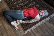 Princess Rose First time on AGB - Barefoot Hogtie in Jeans (Foot fetish custom request)