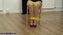 Yellow chair bondage