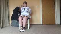 Sandra chairtied and drooling 1/2