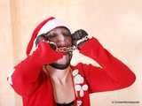 Elsa - X-mas time nylon encasement fetish hotness