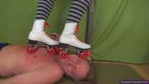 Miss July, Rollerskates-dance on her slave 