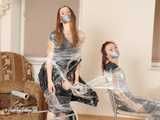 [From archive] Olivia & Niki - Trash bag fashion leads to wrapped on the chairs (BTS)
