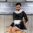 French Maid Amira get bound and gagged