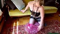 sexy bouncing and sitpopping thai balloons