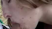 Skinny Teen Tina's First Facial and Creampie