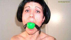 Amateur Slut Tied and Gagged Naked