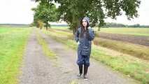 Our new model Miss Amira in a Regatta rain suit