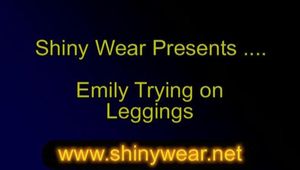 Emily tries on her some Spandex Outfits
