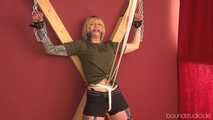 Naughty Roxxxi-Crossed and bound