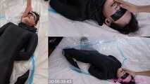 Xiaoyu Holding Breath in Vacuum Bag Till Blackout