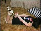 18 Yr OLD LATINA ANGEL BALL-TIED, HOG-TIED, TAPE GAGGED & BLINDFOLDED (D24-13)