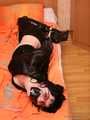 Selesta Naughty – Vampire girl gets perfect hogtie from her partner