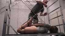 Rachel Adams - Tied in Public - Longterm Extreme Hogtie Challenge, tied by Mario at the Feringapark Hotel