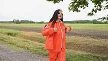 Miss Amira in AGU Adidas rain suit 