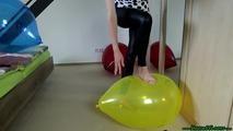 balloon clean-Up (sitting, knee, fingernail)