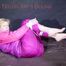 ***PIA*** tied and gagged with ropes on the sofa wearing a supersexy oldschool down suit (Pics)