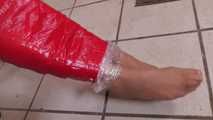 Secured Security Guard in Kitchen Wrap and Duct Tape! Ashley Lane