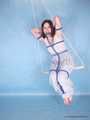 Affable - Swing-loving brunette in a white dress gets risque