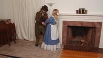 Damsel in the Fireplace - Lorelei in Blue Dress - with music
