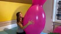 bouncing and popping huge balloons