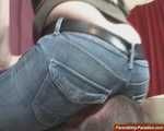 Verena's big ass jeans-facesitting 